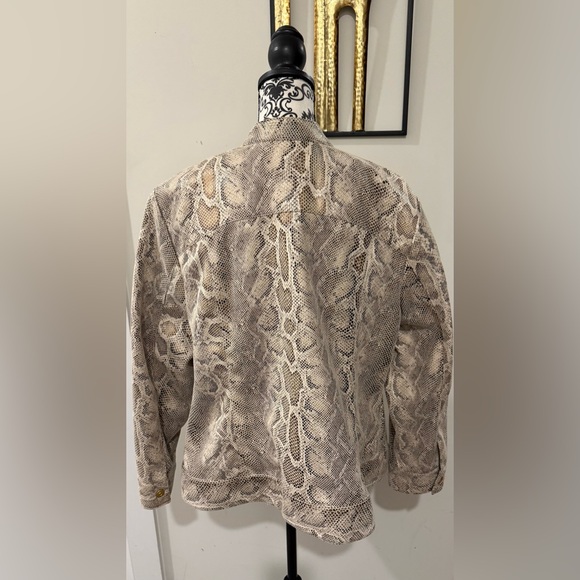 Ruby Rd. Snakeskin Print Jacket - Picture 7 of 9